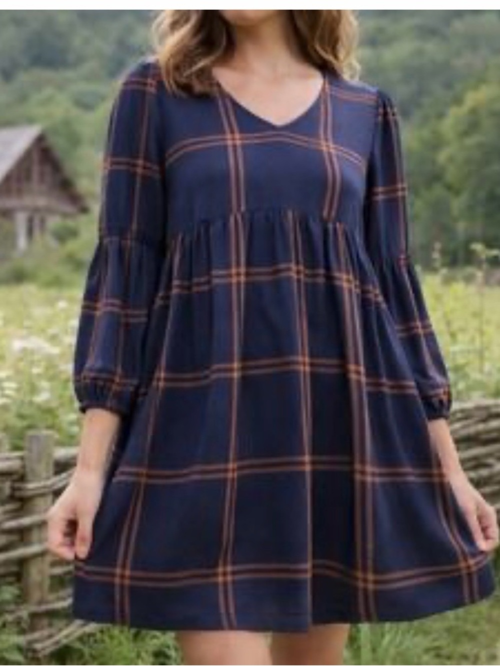 Never Worn Matilda Jane Plaid Dress Size Large